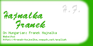 hajnalka franek business card